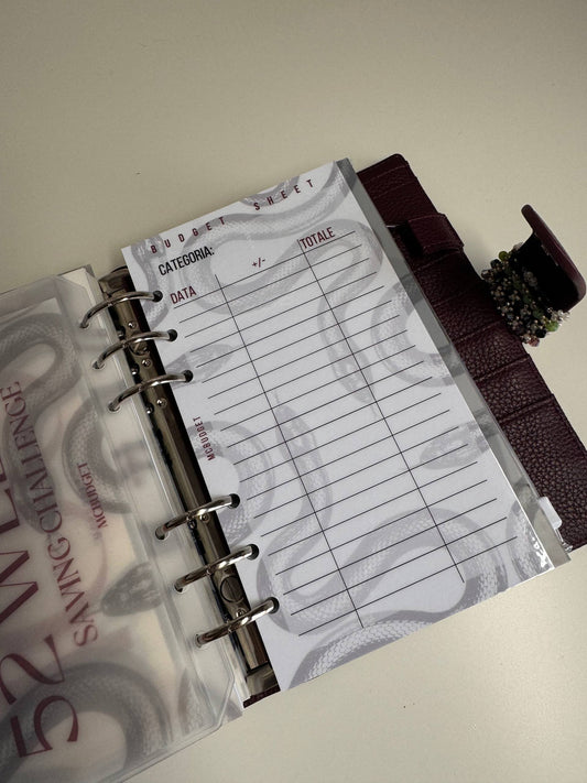 BUDGET SHEET Serpenti